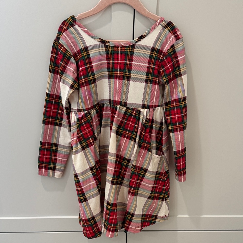 Hanna Andersson Red and Cream Plaid Kids Dress